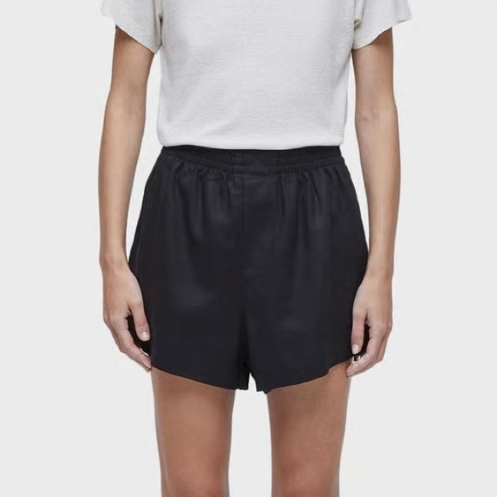 Osklen Linen Blend Shorts in Beige Oatmeal size Small Minimalist Relaxed